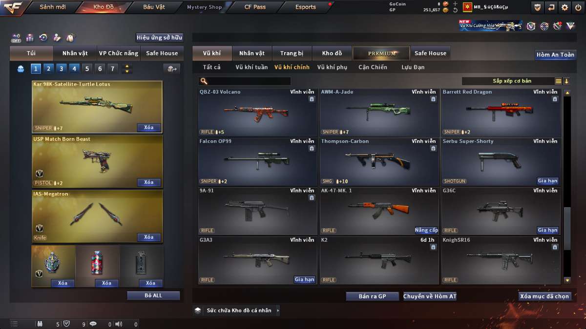 shop acc cf uy tin gia re